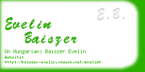 evelin baiszer business card